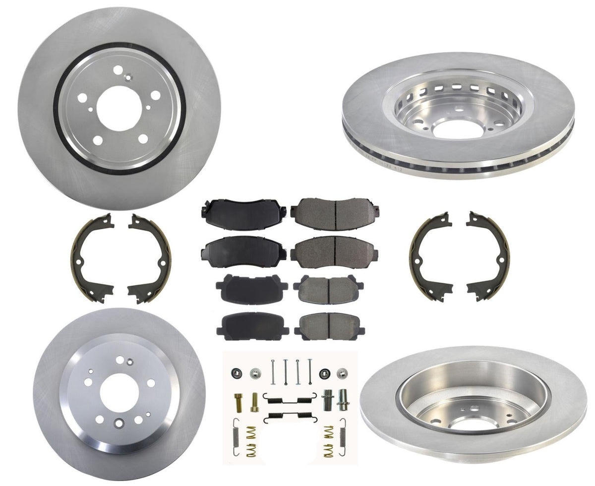 Disc Brake Disc Rotors, Ceramic Brake Pads for 2019-2020 Honda Passport 8pc