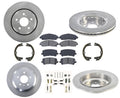 Disc Brake Disc Rotors, Ceramic Brake Pads for Honda Ridgeline 2017-2019 8pc