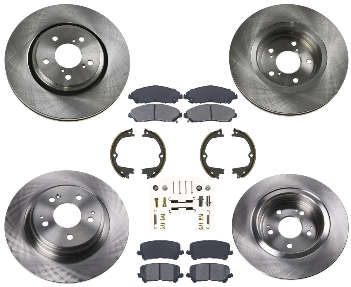 Disc Brake Disc Rotors, Ceramic Brake Pads for 2017 2018 2020 Acura MDX Hybrid