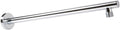 iBathUK Fastiq Round Fixed Shower Head Arm Wall Mounted Modern Stainless Steel, Stylish Bathroom Shower Accessory, 400mm