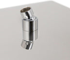 iBathUK Nexa Fixed Rainfall Shower Head Easy Clean Stainless Steel Swivel Joint, Modern Bathroom Accessories, Chrome, 12 Inch Square