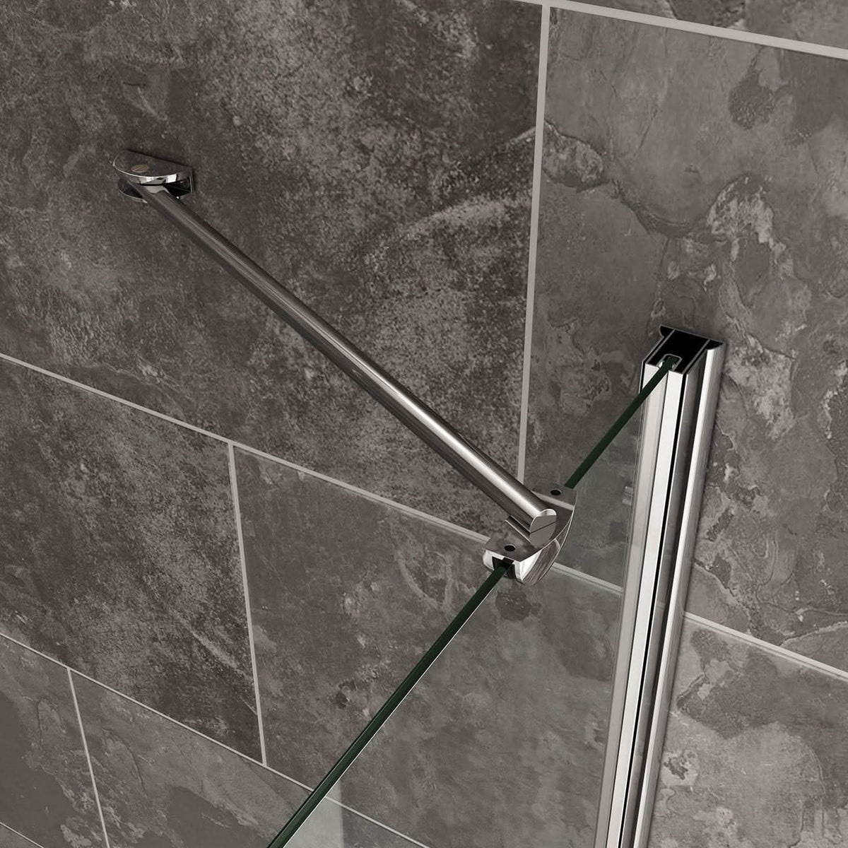 iBathUK Span Right Hand L-Shaped Shower Bath, Modern Straight Bathtub with Glass Screen & Matching Front Panel, L Shaped Bath Screen, 1600mm