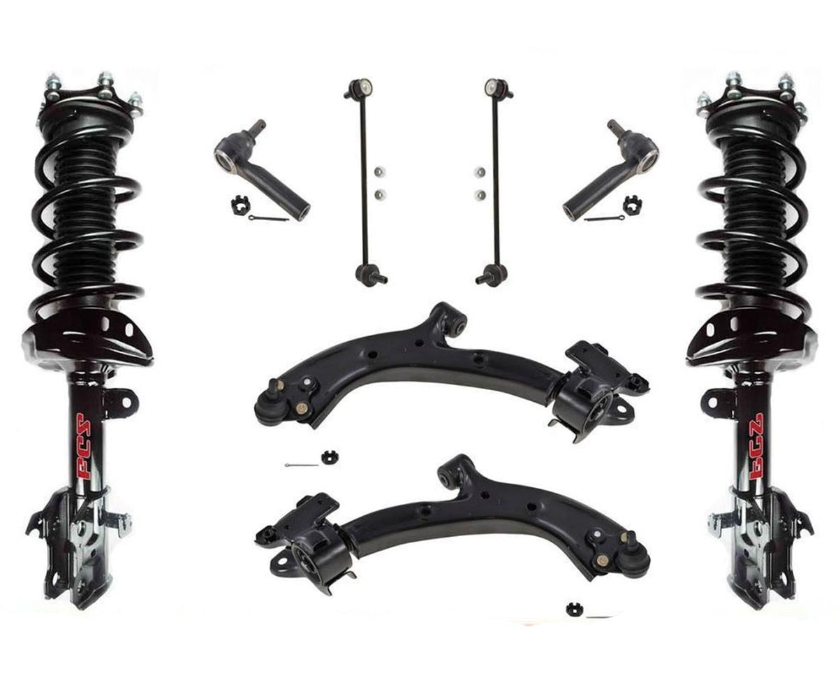 Front Struts Control Arms Tie Rods & Links For Honda CR-V 07-11 W/ Vin J