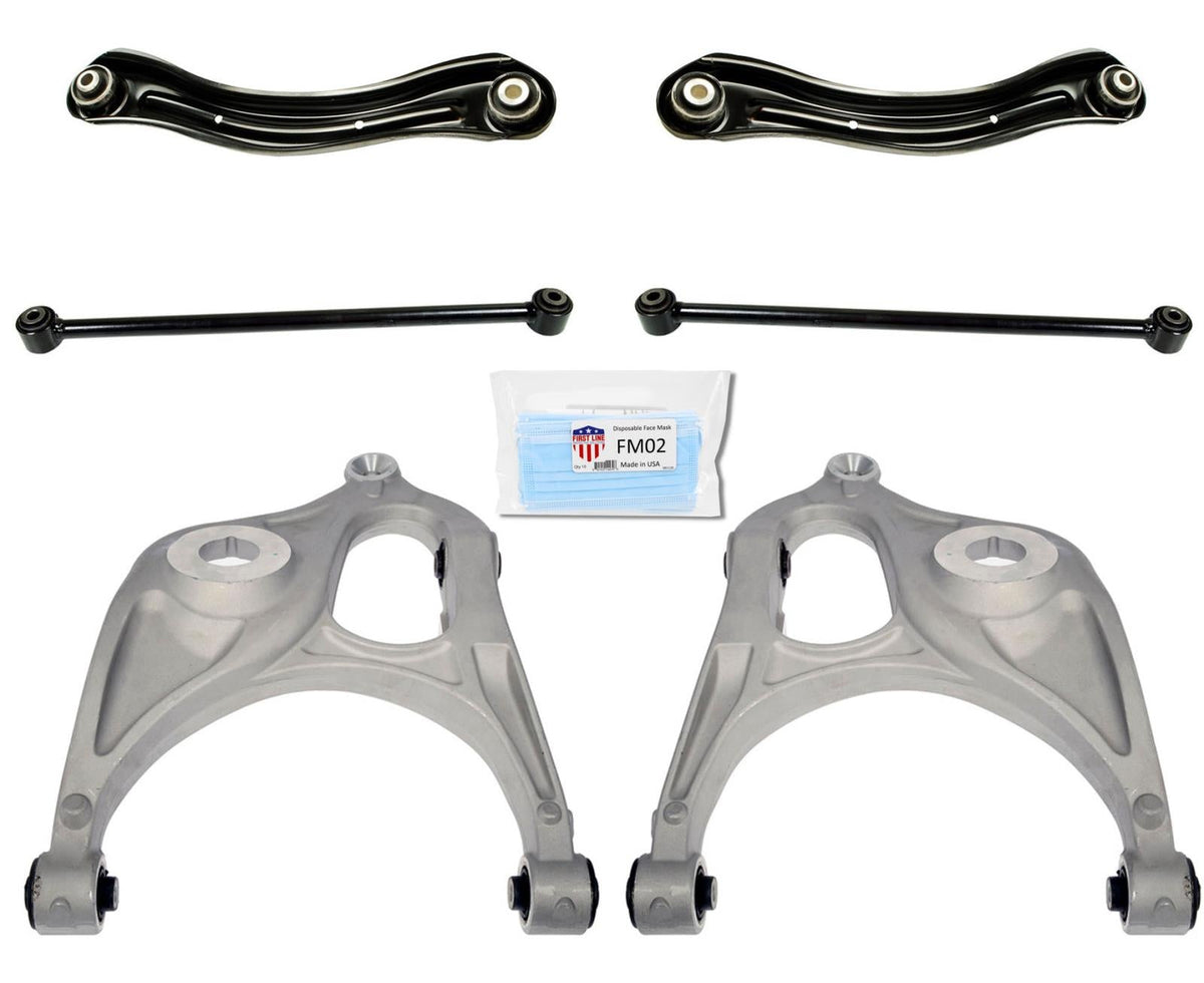 Rear Upper & Lower Control Arms Fits 2011-2021 Jeep Grand Cherokee