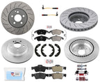 Front & Rear Brake Disc Rotors Pads for 10-16 Mercedes E350 WITH sport package