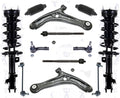 Front Complete Struts Lower Control Arms Tie Rods Links For 11-2015 Ford Fiesta