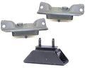 Engine Motor Mounts + Transmission Mount 3pc Kit for 94-95 Ford Bronco 5.8L