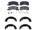 Front Ceramic Brake Pads & Rear Brake Shoes For Mitsubishi Mirage 2017 2023 2024