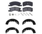 Front Ceramic Brake Pads & Rear Brake Shoes For Mitsubishi Mirage 2017 2023 2024