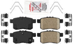 Front Rear Ceramic Pad + Rotor For 2008 2014 2015 2016 Honda Accord 282mm Rotor
