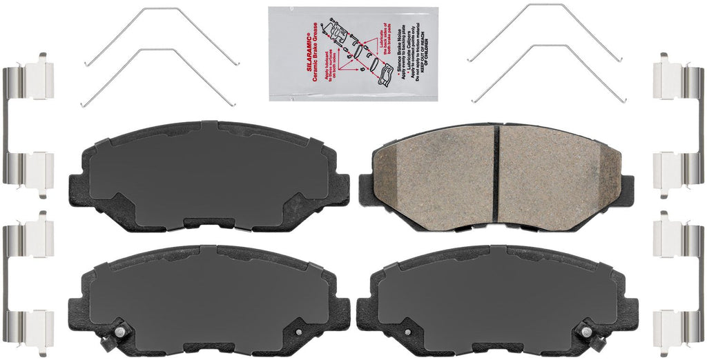 Front Rear Ceramic Pad + Rotor For 2008 2014 2015 2016 Honda Accord 282mm Rotor
