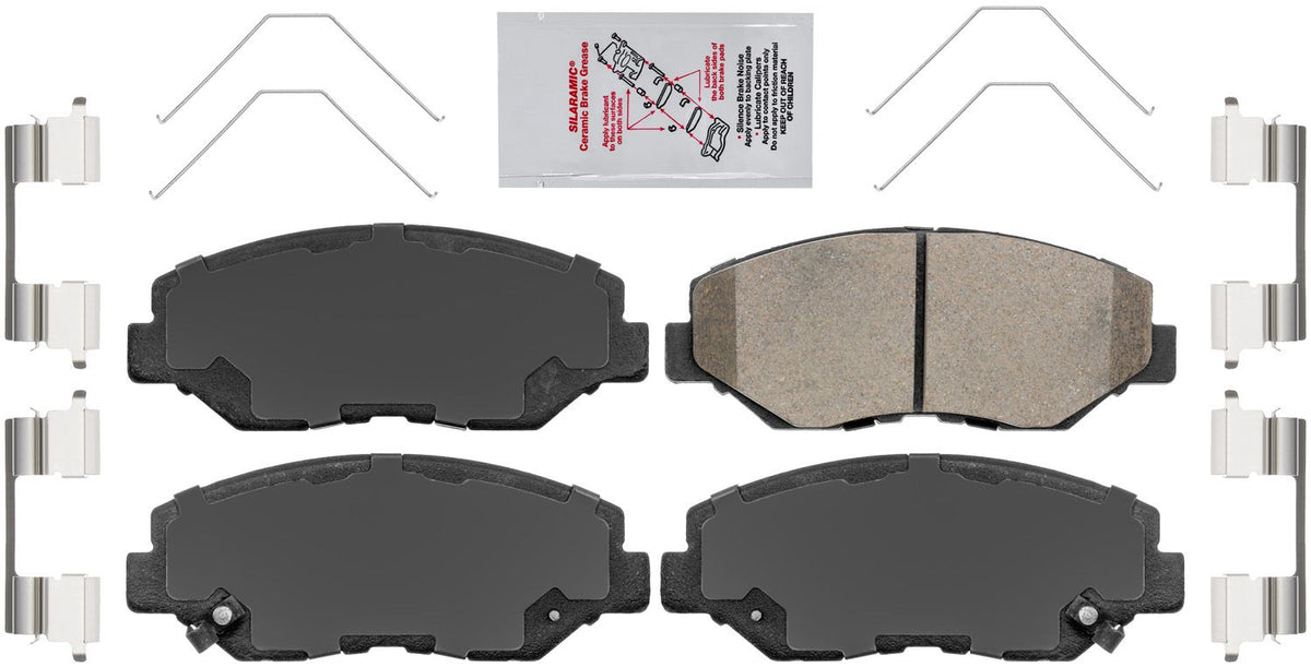 Front Rear Ceramic Pad + Rotor For 2008 2014 2015 2016 Honda Accord 282mm Rotor