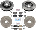GEO Coated Disc Brake Rotors Ceramic Brake Pads for 2020 2022 2025 KIA Telluride