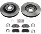 GEO Coated Disc Brake Rotors Ceramic Brake Pads for 2020 2022 2025 KIA Telluride