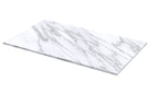 Hudson Reed Solid Surface Marble Top for Bathroom Furniture Units and Vessel Basins, Durable Natural Stone Finish for Modern Bathroom in Carrera Marble, 800mm