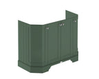 Old London Floor Standing Vanity Unit, Durable 4 Angled Door Sink Cabinet with Shelf, Traditional Bathroom Vanity Unit with Basin Storage in Hunter Green, 1000mm