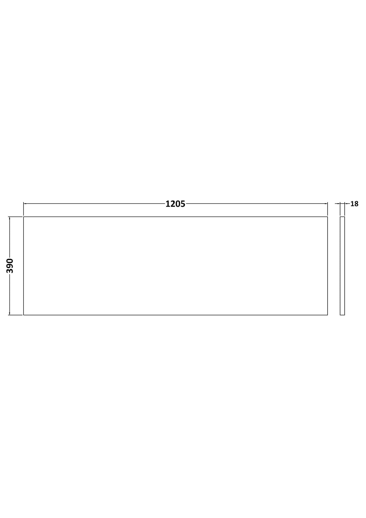Hudson Reed Solid Surface Worktop for Bathroom Vanities, Durable Stone Countertop for Modern Bathroom and Vanity Units in Premium Graphite Grey Finish, 1200mm