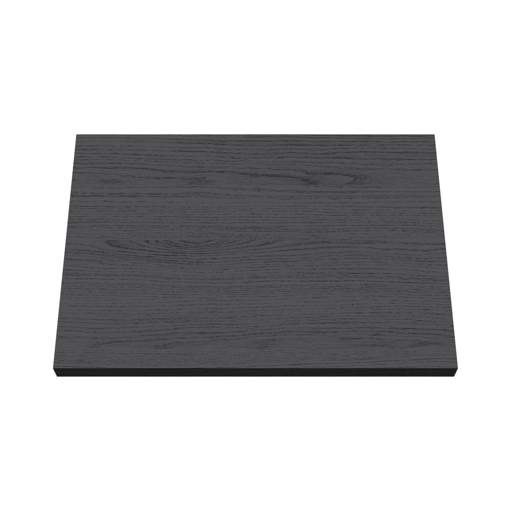 Hudson Reed Solid Surface Worktop for Bathroom Vanities, Durable Stone Countertop for Modern Bathroom and Vanity Units in Premium Graphite Grey, 600mm