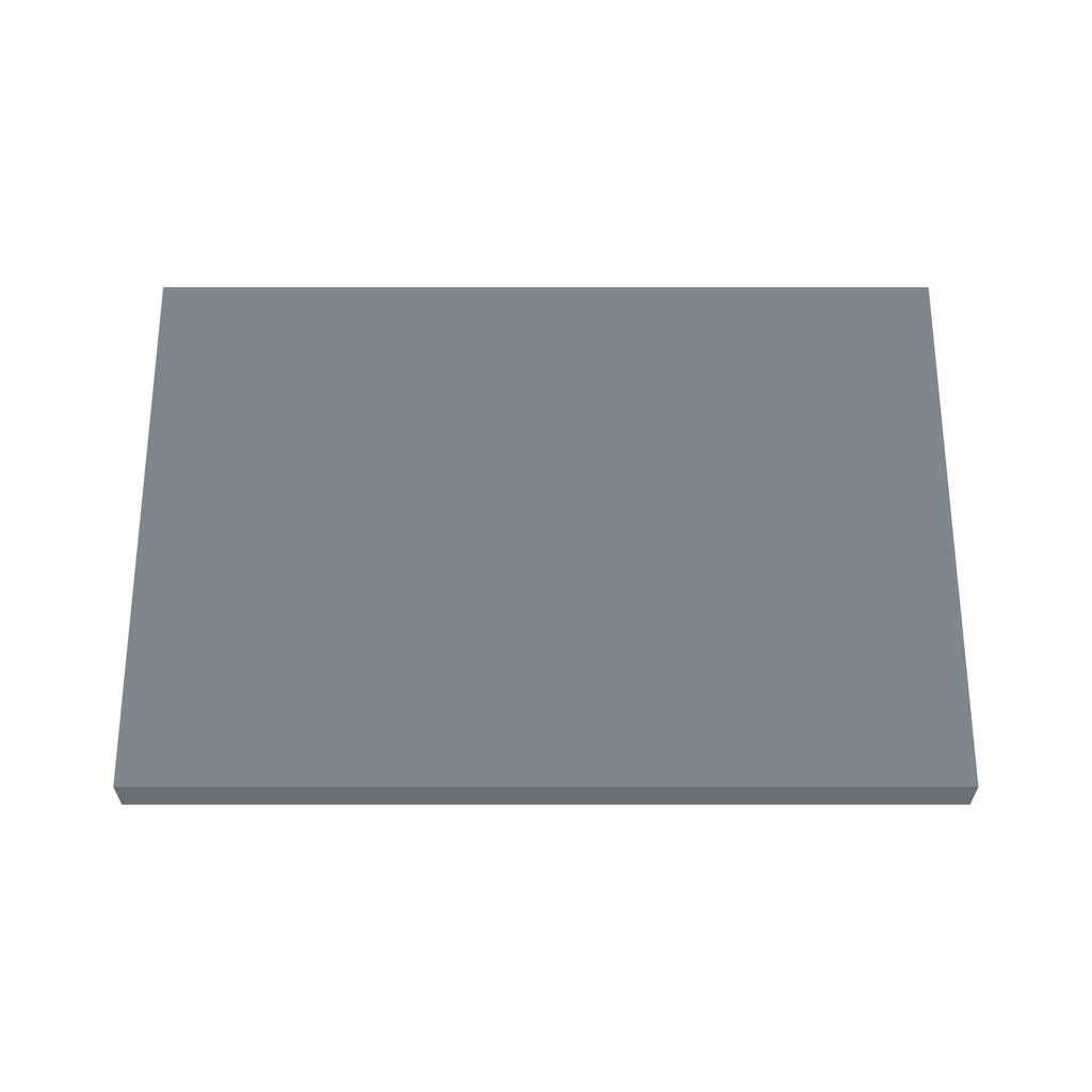 Hudson Reed Solid Surface Worktop for Bathroom Vanities, Durable Stone Countertop for Modern Bathroom and Vanity Units in Premium Coastal Grey, 600mm