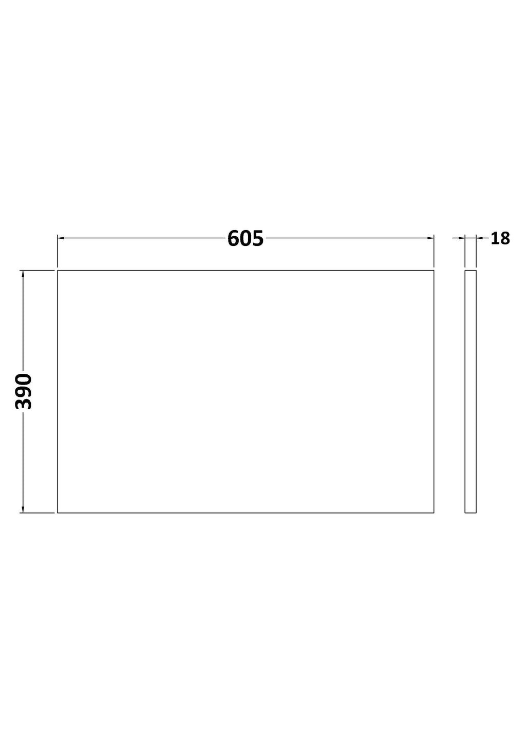 Hudson Reed Solid Surface Worktop for Bathroom Vanities, Durable Stone Countertop for Modern Bathroom and Vanity Units in Premium Coastal Grey, 600mm