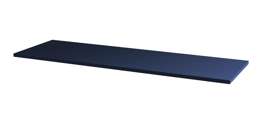 Hudson Reed Solid Surface Worktop for Bathroom Vanities, Durable Stone Countertop for Modern Bathroom and Vanity Units in Premium Midnight Blue Finish, 1200mm