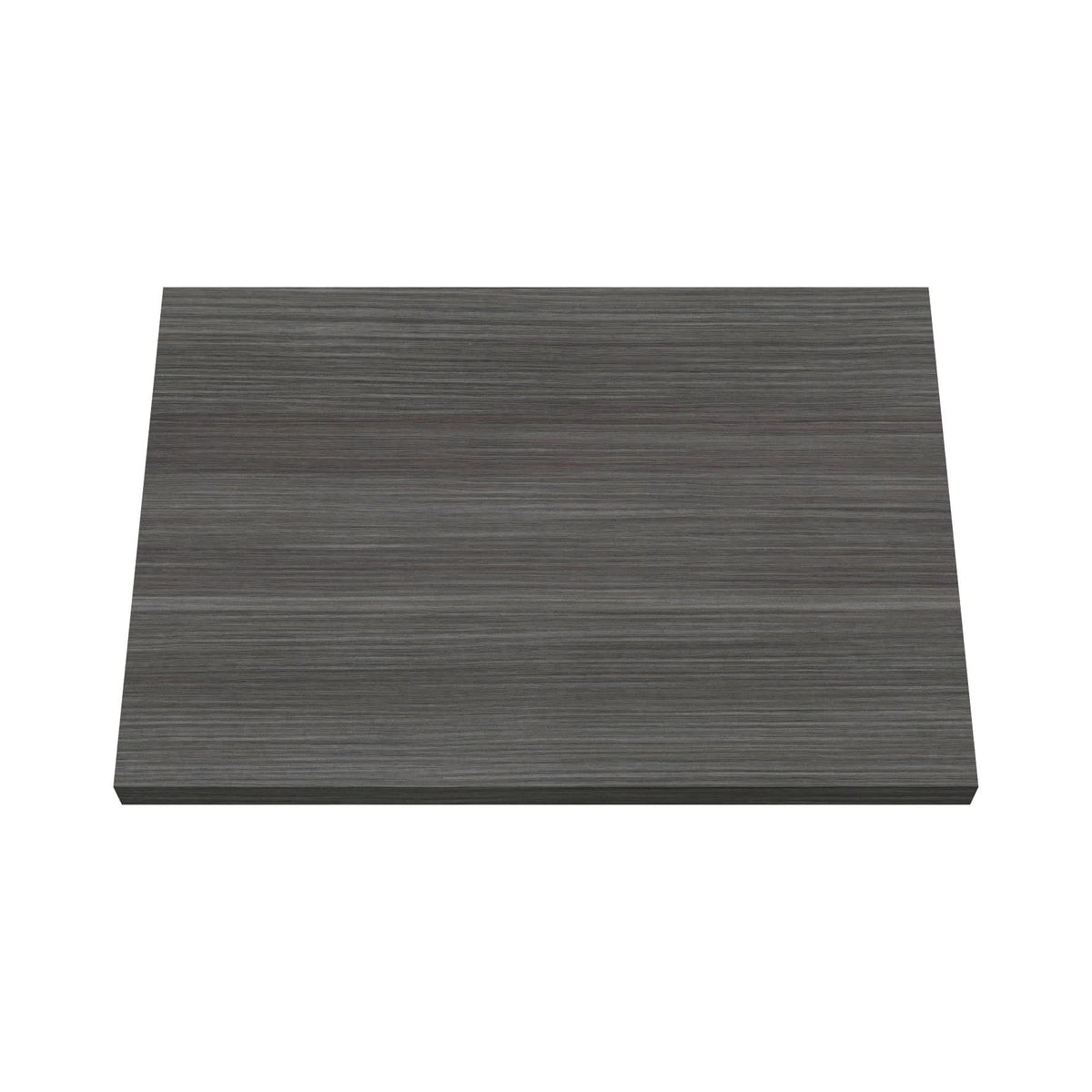 Hudson Reed Solid Surface Worktop for Bathroom Vanities, Durable Stone Countertop for Modern Bathroom and Vanity Units in Premium Anthracite, 600mm