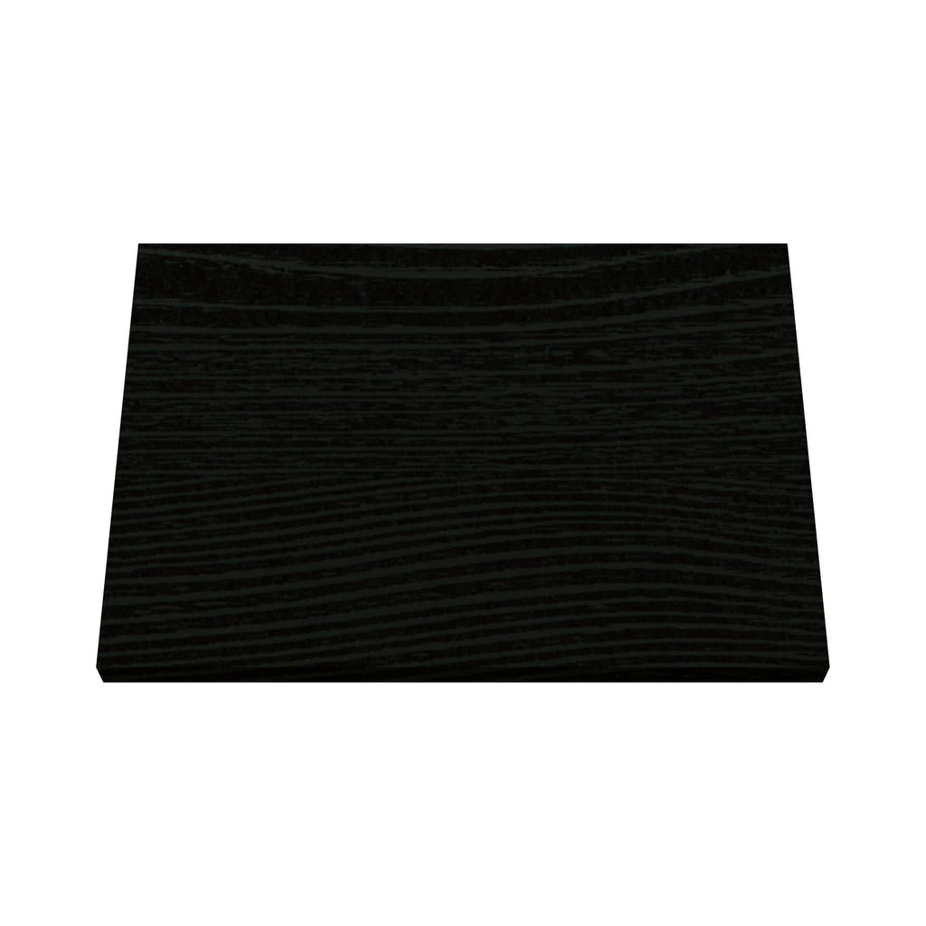 Hudson Reed Solid Surface Worktop for Bathroom Vanities, Durable Stone Countertop for Modern Bathroom and Vanity Units in Premium Hacienda Black, 600mm