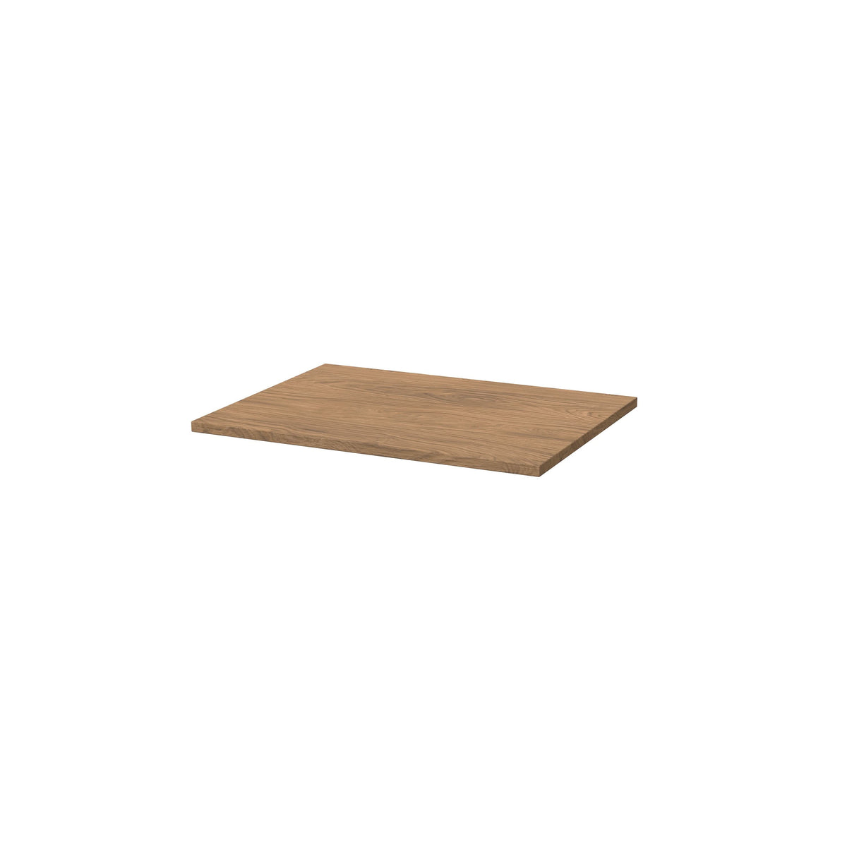Hudson Reed Solid Surface Worktop for Bathroom Vanities, Durable Stone Countertop for Modern Bathroom and Vanity Units in Premium Antique Oak, 600mm