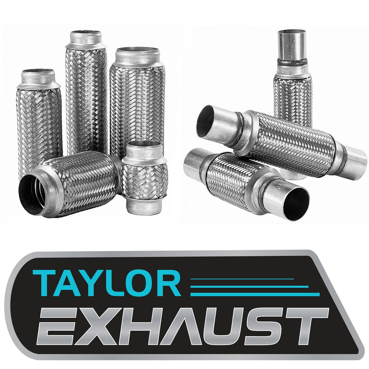 2.5 x 8 Heavy Duty Stainless Steel Exhaust Flex Pipe HD Flex Pipe Double-braided