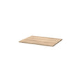 Hudson Reed Solid Surface Worktop for Bathroom Vanities, Durable Stone Countertop for Modern Bathroom and Vanity Units in Premium Bleached Cuneo Oak, 600mm