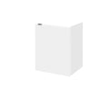 Hudson Reed Fusion Wall Hung 1 Soft Close Door Vanity Unit without Basin, Modern Bathroom Furniture in Gloss White Finish, 400mm