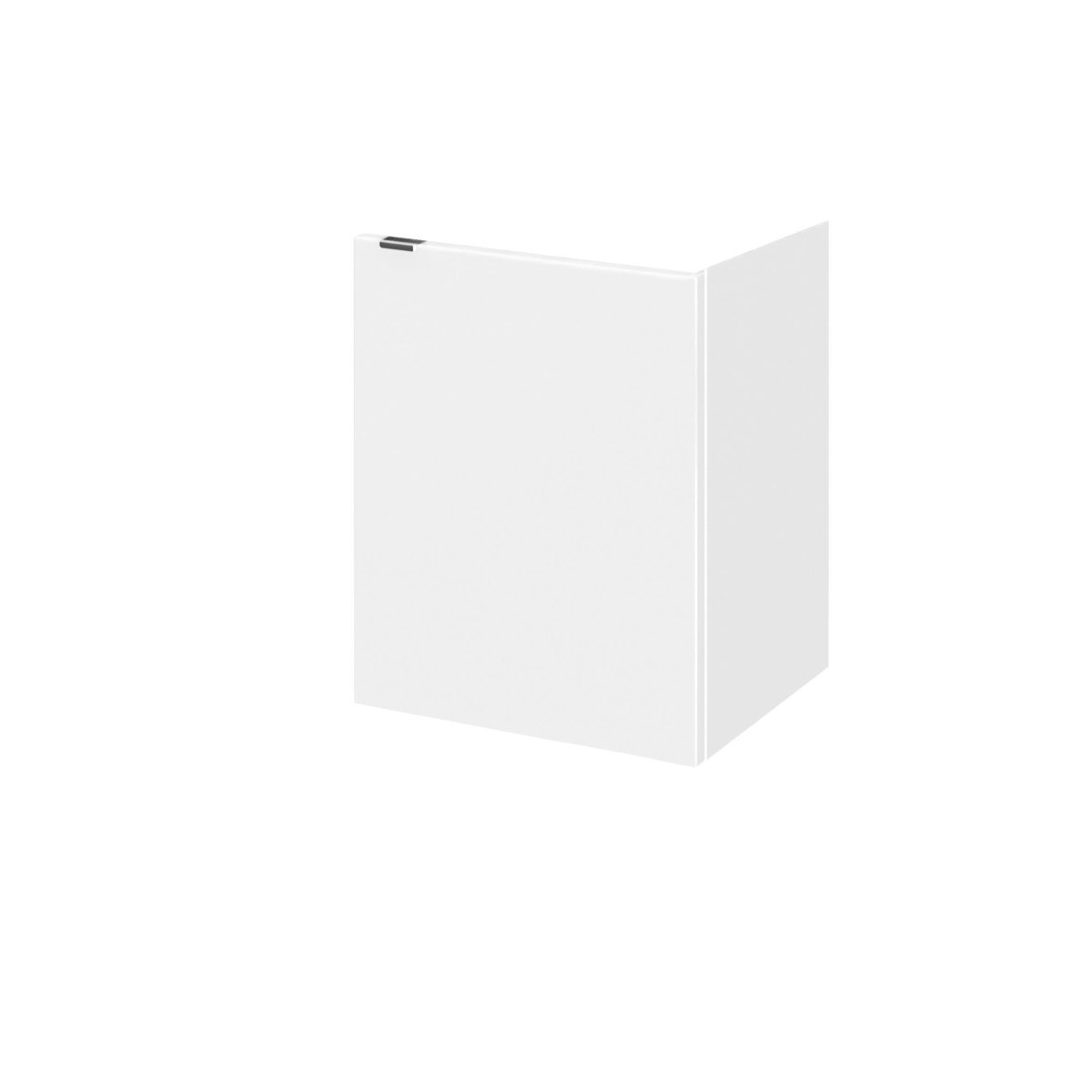 Hudson Reed Fusion Wall Hung 1 Soft Close Door Vanity Unit without Basin, Modern Bathroom Furniture in Gloss White Finish, 400mm