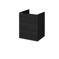 Hudson Reed Fusion Wall Hung 1 Soft Close Door Vanity Unit without Basin, Modern Bathroom Furniture in Hacienda Black, 400mm