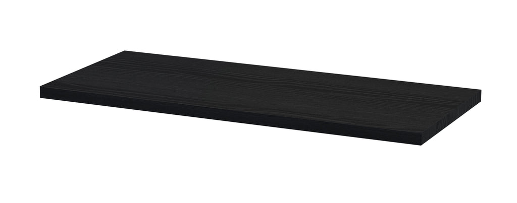 Hudson Reed Fusion WC Unit Worktop, Compact Durable Solid Surface Bathroom Countertop Designed for Modern Fitted Toilet Units in Premium Hacienda Black Finish, 605X260