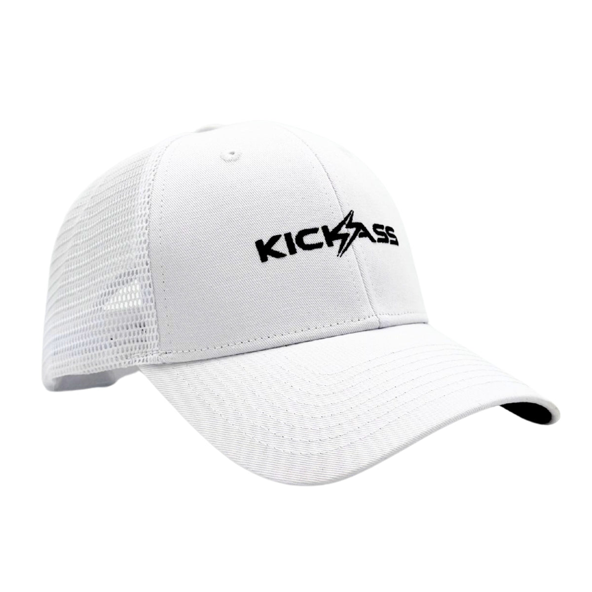 KickAss Snapback Trucker Cap - White