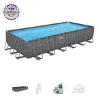 24' APX 365 Rectangular Pool Set