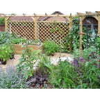 Diamond Trellis Fence Panel Topper