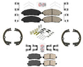 Front & Rear AmeriBRAKES Ceramic Pads with Hardware 4Pc for Acura MDX 2017-2020