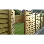 Level Top Hit and Miss Fence Panel Horizontal Boards - All Sizes