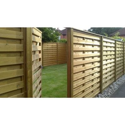 Level Top Hit and Miss Fence Panel Horizontal Boards - All Sizes
