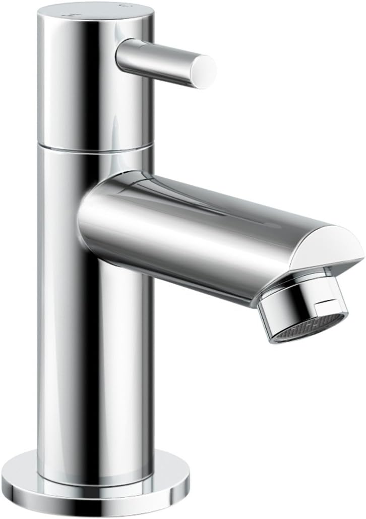iBathUK Delta Pair of Hot and Cold Basin Sink Mixer Taps with Bath Filler Chrome Tap Set, Classic Bathroom Basin Mixer Taps for Everyday Use