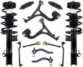 Front Struts Lower Arms Tie Rods & Links For 03-2005 Mercedes Benz C240 4Matic