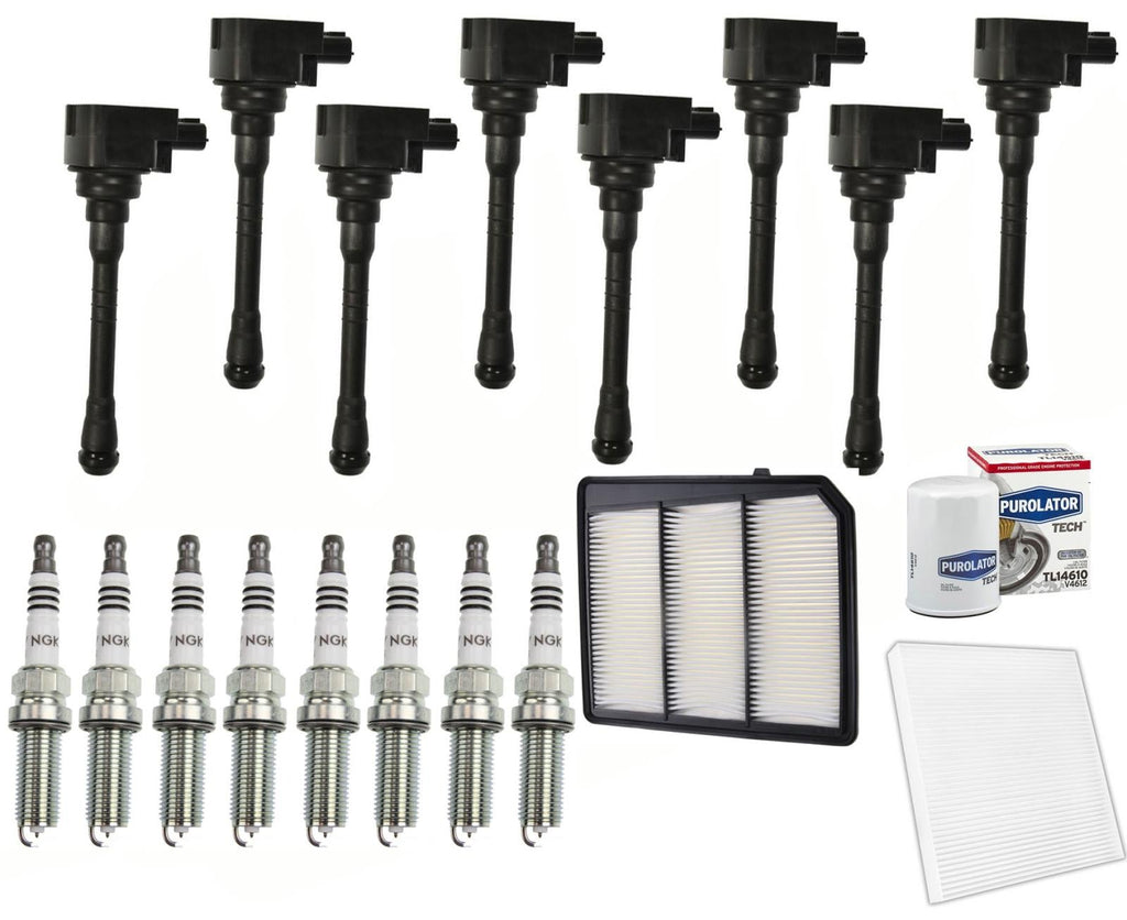 Ignition Coils Iridium Spark Plugs & Filters For Nissan Titan 5.6L XD 2016-2024