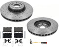 Front Disc Brake Rotors Disc Brake Pads for 2017-2022 Mercedes Benz C43 AMG