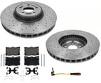 Front Disc Brake Rotors Disc Brake Pads for 2017-2022 Mercedes Benz C43 AMG