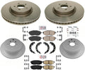 F&R High Performance Carbon Disc Brake Rotors Pads For Subaru Outback 2010-2014