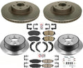 Performance Carbon Brake Rotors Pads For Subaru BRZ 2013-16 w/ Solid Rr Rotors
