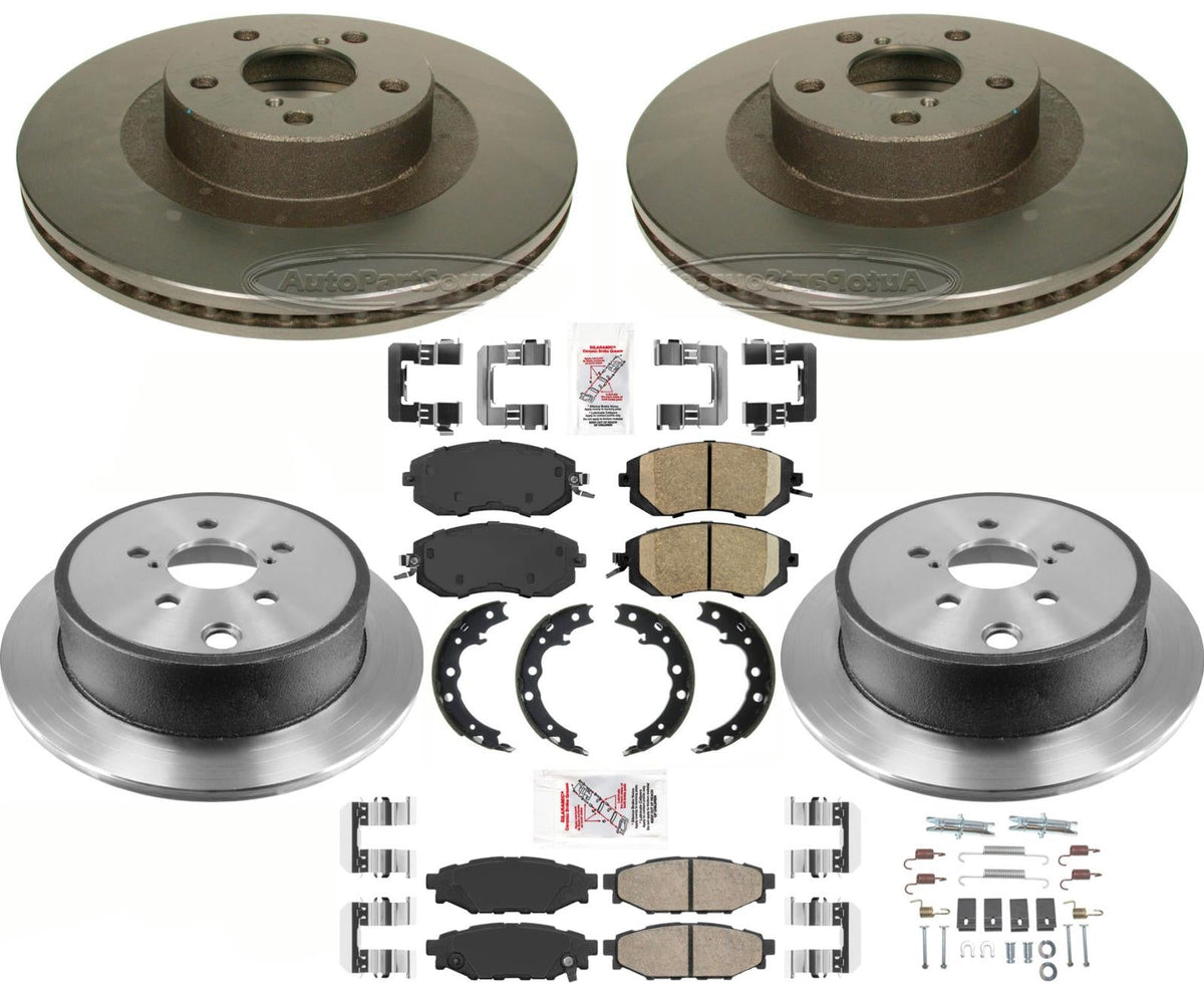 Performance Carbon Brake Rotors Pads For Subaru BRZ 2013-16 w/ Solid Rr Rotors