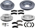 GEO Fleet Duty Coated Disc Brake Rotors Pads for GM Express Van 2500 2021 2022