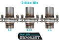 2" 2.25" 2.5" Exhaust Spherical Joint Repair Flange Universal Spring Bolt 3pckit